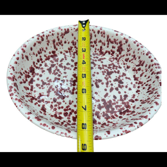John Lewis Porcelain Red Speckled Bowls Set Of 2 - Picture 6 of 10